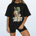 Chicken Jockey Unisex Classic Tee Miine.crafft Movie Inspired Graphic Shirt Cotton Graphic TShirt Hoodie, Sweatshirt