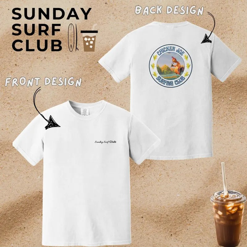 Chicken Joe Shirt, Beach Shirt, Design on Back Comfort Colors, Surf Tshirt, Surfing Club Hoodie, Sweatshirt | GrindPrints.com