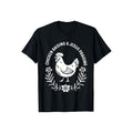 Chicken Raising And Jesus Praising TShirt Pure Cotton Casual Street Style Crew Neck Short Sleeve T-Shirt Tops Trendy For...