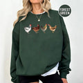 Chickens Crewneck Sweatshirt, Hoodie, T-shirt | GrindPrints.com