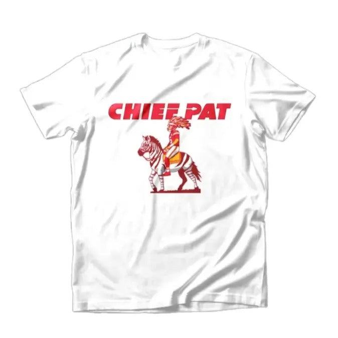 Chief Pat Tee Funny Graphic Shirt Kansas City Football Shirt Gift for Fans Hoodie, Sweatshirt | GrindPrints.com