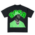 Chief Sosa Green Graphic Big Face Rap Tee Shirt Retro Top Streetwear Hoodie, Sweatshirt | GrindPrints.com