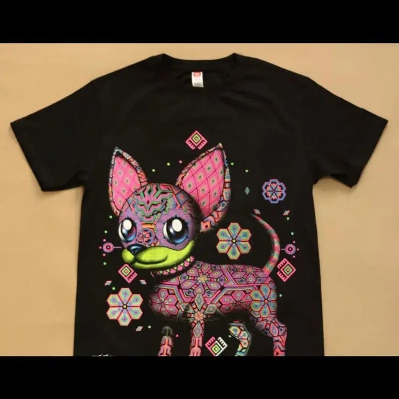 Chihuahua Rosa T-shirts Black Cotton Hoodie, Sweatshirt | GrindPrints.com