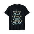 Child God Woman Faith Warrior Christ Jesus Christian Gift T-Shirt Made in USA Hoodie, Sweatshirt | GrindPrints.com