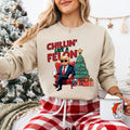 Chillin' Like Felon Trump Christmas sweatshirt, Santa's Favorite President sweatshirt, I'll Be Home For Christmas...