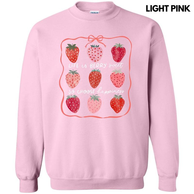 Choose Happiness Strawberry Collage Sweatshirt 'NLB' T-Shirts, Hoodie | GrindPrints.com