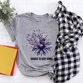 Choose Keep Going Shirt Suicide Prevention Sunflower Awareness Ribbon Matching Support Mental Health Shirt Suicide Warrior T-Shirts, Hoodie, Sweatshirt