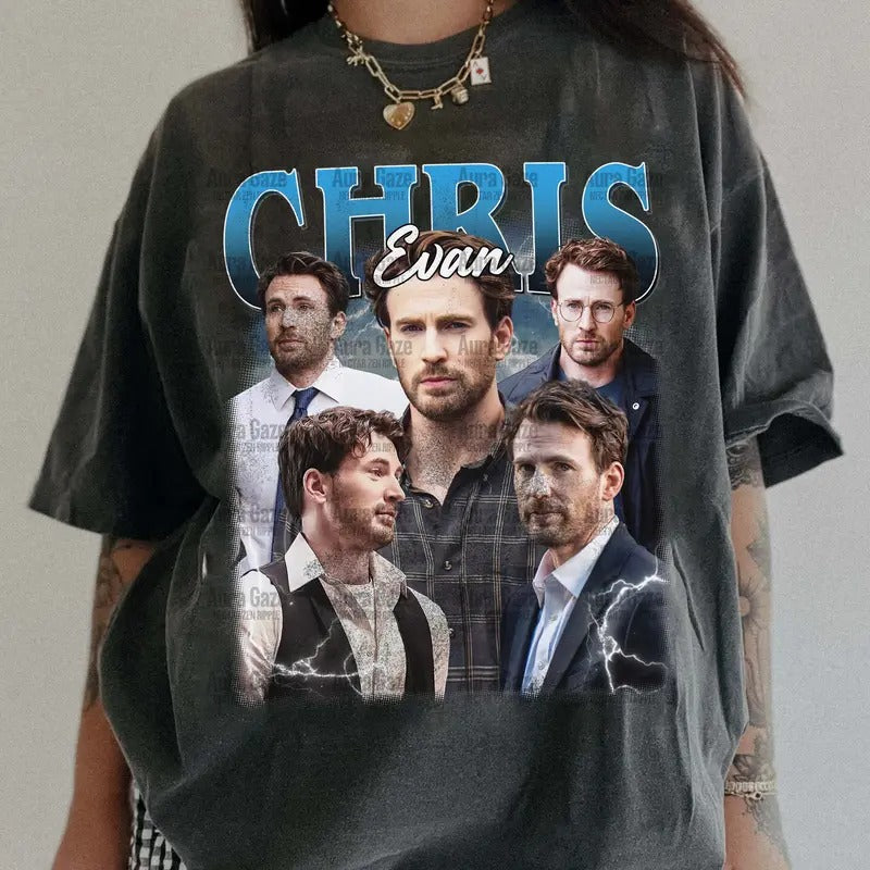 Chris Evans Materialist Comfort Colors Fan Chris Evans Romcom TV Show 90s Retro Bootleg Shirt Fan Celebrity Crush T-Shirts, Hoodie, Sweatshirt