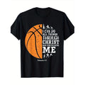 Christian Basketball Shirt, Men's, Religious Gift 100% CottonT-shirt made in usa Hoodie, Sweatshirt | GrindPrints.com