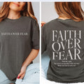Christian Clothing, Faith Over Fear Shirt, Christian Hoodie,Christian Shirt,Bible Sweatshirt,Trendy Hoodie,Jesus Lover...