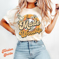 Christian Comfort Colors Shirt - Made To Worship Shirt - Women Christian Religious Tee Hoodie, Sweatshirt | GrindPrints.com