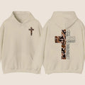 Christian Hoodie - Camo Cross Design with Philippians 4:13 Verse for Men, Women, and Children - Menswear, Classic...