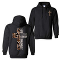 Christian Hoodie Sweatshirt T-Shirt- Camo Cross Design with Philippians 4:13 Verse, Perfect for Faithful Believers and...