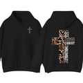 Christian Hoodie Sweatshirt T shirt- Camo Cross Design with Philippians 4:13 Verse, Perfect for Faithful Believers and...