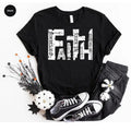 Christian Shirt, Bible Verse T-Shirt, Religious Outfit, Retro Faith T Shirt, Christian Cross Graphic  T-shirt, sweater...