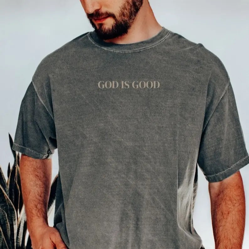 Christian Shirts for Men, Mens Christian Shirt, God is Good Hoodie, Sweatshirt | GrindPrints.com