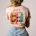 Christian T-shirts, Women's Shirts, Christian Apparel, Easter Shirt, Bible Verse Shirt, God is Within her She Will Not...