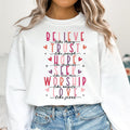 Christian Valentine Sweatshirt, Retro Christian  , Bible Verse Sweatshirt,   Sweatshirt, Religious Faith Valentine...