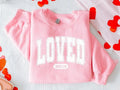 Christian Valentines Sweatshirt, Loved Shirt, Christian Valentines Day Sweater, Jesus Valentines Shirt, Bible Verse Faith...