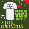 Christmas 2 Tee or Sweatshirt Bundle * designs shown in video Hoodie | GrindPrints.com