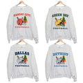 Christmas All Teams Football Sweatshirt, Unisex Crewneck Sport Classic Shirt All Teams Football, Christmas Shirt Football...
