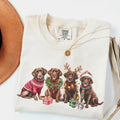 Brown Labrador Dog Comfort Colors Shirt Xmas Chocolate Lab Shirt Dog Mom Dog Lover Funny Shirt Cozy T-Shirts, Hoodie, Sweatshirt