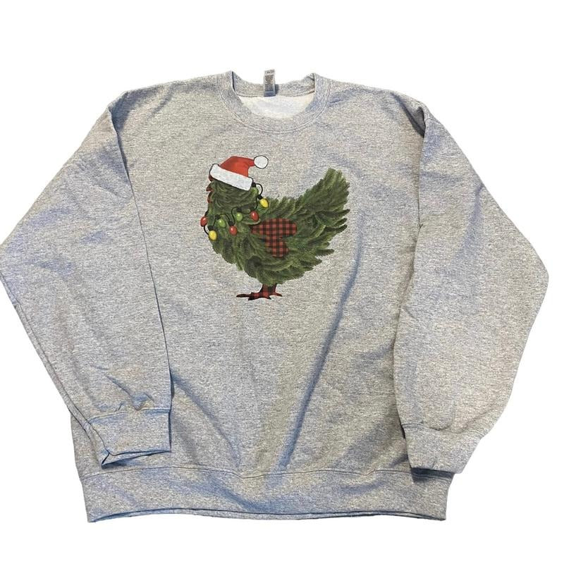Christmas Chicken sweatshirt T-Shirts, Hoodie | GrindPrints.com