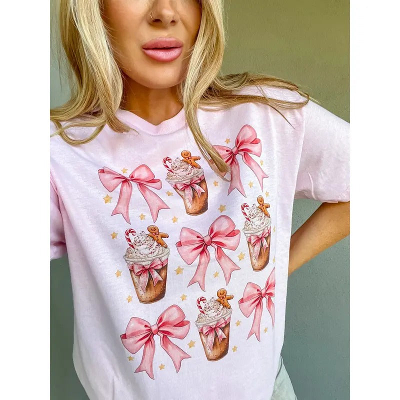 Christmas Coffee Graphic Top T-Shirts, Hoodie, Sweatshirt | GrindPrints.com