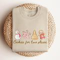 Christmas Cookies For Two Sweatshirt Christmas Maternity Sweater Christmas Pregnancy Reveal Shirt Cute Holiday Pregnancy...