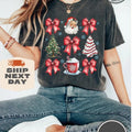 Christmas Coquette Bow Shirt, Woman Xmas Shirt, Christmas Girl Sweatshirt, Cute Winter Crewneck, Retro Holiday, Merry...