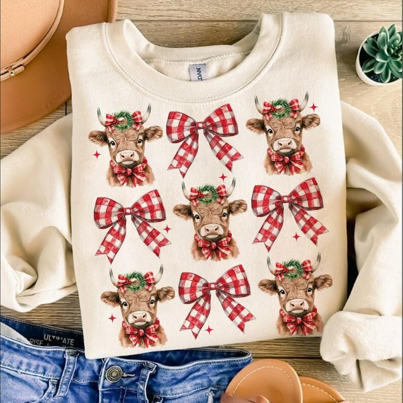 Coquette Highland Cow Western T-Shirts, Hoodie, Sweatshirt
