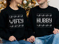 Couple Hubby Wifey Matching Newlywed Wedding Husband Wife Winter T-Shirts, Hoodie, Sweatshirt
