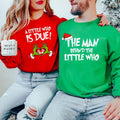 Christmas Couples Pregnancy Announcement Sweatshirt Christmas Holiday Gender Reveal Gift for Expecting Matching Baby...
