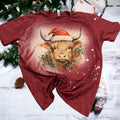 Christmas Cow Shirt Hoodie, Sweatshirt | GrindPrints.com