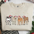 Christmas Cows Crewneck Sweatshirt, Hoodie, T-shirt | GrindPrints.com
