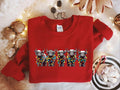 Christmas Cows Sweatshirt, Cow Lover Gift, Funny Christmas Hoodie, Womens Cow Sweatshirt, Christmas Animal Hoodie,...