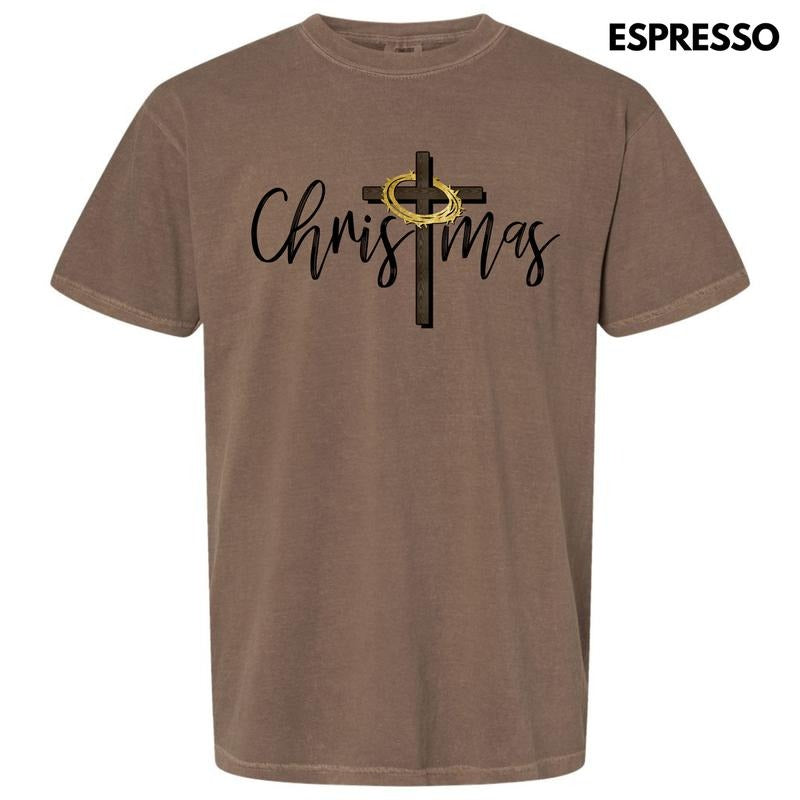 Christmas Cross Comfort Colors T-Shirt 'NLB Hoodie, Sweatshirt | GrindPrints.com