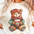 Christmas Cuddle Bear ~ Unisex Apparel Relaxed Fit Printed In The USA Clothing Womenswear Casual and Comfortable Cotton...