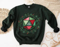 Christmas Dnd T-Shirt Sweatshirt Hoodie, D20 Dice Christmas Shirt, Dungeons and Dragons Tabletop Rpg Shirt, DND Merry...