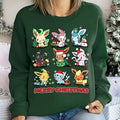 Christmas Eevee TShirt Sweatshirt Perfect Anime Video Games Gift Hoodie | GrindPrints.com
