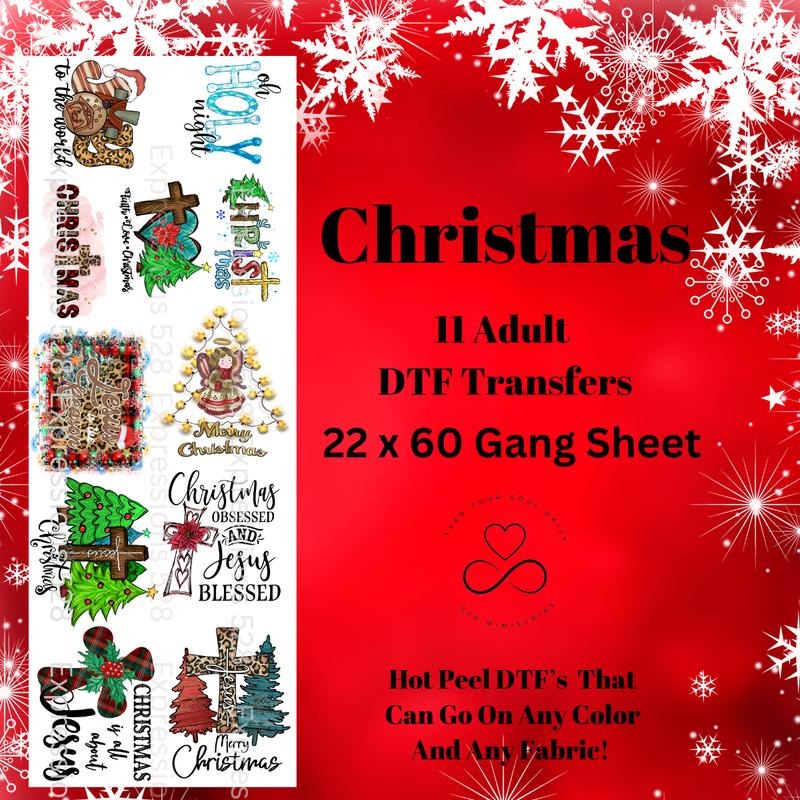 Christmas Faith DTF Gang Sheet, 22 x 60 T-Shirts, Hoodie, Sweatshirt | GrindPrints.com