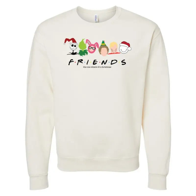 'Christmas Friends' Sweatshirt T-Shirts, Hoodie | GrindPrints.com