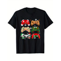 Gamer Soft Breathable Comfortable Short Sleeve Daily All Season Black 220g Printed Santa Elf Gaming Controllers Made Usa T-Shirts, Hoodie, Sweatshirt