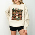 Christmas Ghost Book Sweatshirt, Teacher Christmas Sweatshirt, All Booked For Christmas Tee, Book Lover Shirt, Christmas...