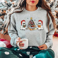 Christmas Ghost Fourth Wing Sweatshirt, Cute Ghost Reading Fourth Wing T-Shirt, Christmas Bookish Ghost Sweater, Iron...