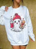 Christmas Ghost Graphic Top T-Shirts, Hoodie, Sweatshirt | GrindPrints.com