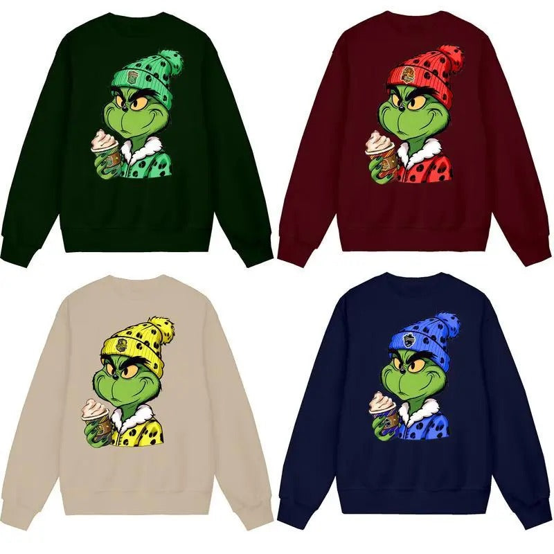 Christmas Grynh x Hogwat House Sweatshirts, Hogwart sweatshirt, Gryffijdor Slytherin Hufflepuff Ravenlaw Sweatshirt,Full...