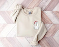 Christmas Little Ghost Ice Coffee Shirt, Ghost Sweatshirt, Cute Ghost Shirt, Christmas Pocket Size Ghost Sweatshirt,...