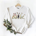 Christmas Mallard Duck Walking Sweatshirt, Merry Gifts Santa Duck for Women Men Unisex Duck Animal T-shirt Hoodie cotton...