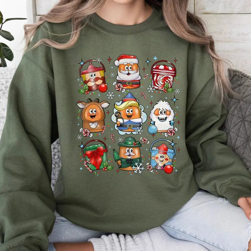 Christmas Nuggets Crewneck Sweatshirt, Whville Nuggets T Shirt, Christmas Funny Sweatshirt, Chicken Nuggets Sweatshirt,...